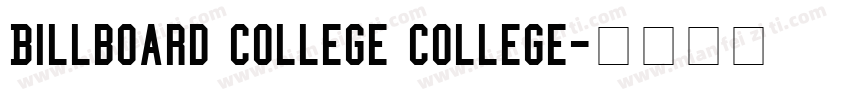 Billboard College College字体转换